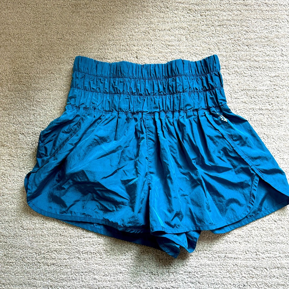 Free People Movement blue running shorts size large